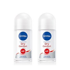 니베아 니베아 데오드란트 롤온 드라이 컴포트 50ml x2개, 2개