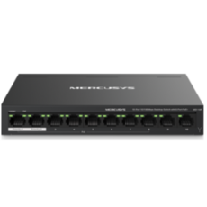 머큐시스 10 포트 10/100Mbps 데스크톱 스위치 8 포트 PoE+ 지원, 10포트( MS110P), 1개