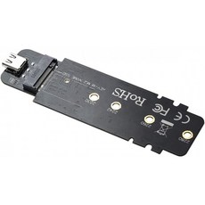 CHOETECH NVME SSD M-Key M.2 ~ USB 빠른 전송 적용 가능 - 크기 2230/2242/2260/2280 (SSD 블랙 어댑터), 단일상품