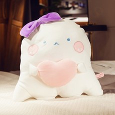 하다맘 큐트 꼬마 유령 엽기적 허그 쿠션 장신구 여 피규어인형 할로윈데이 선물 봉제인형, 허그 쿠션 40cm, 허그 사랑하트 허그 쿠션 타입