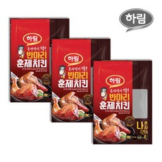 하림 반마리 훈제치킨 270g 3봉, 3개