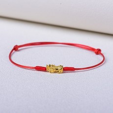 106876 여자발찌 2020주의해 태어난띠 비휴 팔찌 골드 순금 발찌 쥐 남성 여성 커플룩 쥐띠