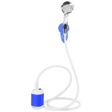 充電式戶外淋浴 5200mAh 自吸式蓮蓬頭, 藍色, 1個