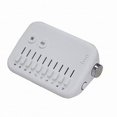 USB 충전식 수면 사운드 기계 독서실 스터디카페 수면 휴식 공부 백색 소음 기계, 하얀