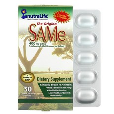 뉴트라라이프 오리지널 SAMe 400mg 장용성 코팅 정제 30정, 기본, 1개