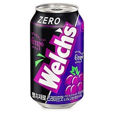 웰치스제로 농심 포도 제로 355mlx24캔 웰치스 RWDB6701, 355ml, 1개