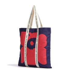 MARIMEKKO Midi Unikko shopper cotton blue/red 093601-530