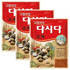 백설 조개다시다, 500g, 3개