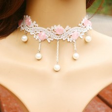바디프로필 의상 레이스 진주 팬던트 목걸이 섹시 점프 수트 하이레그 촬영소품 보헤미안 복고풍 악세사리