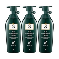 려 청아 두피 딥 클렌징 린스 400mlx3개/컨디셔너