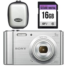 Sony Dsc-W800 Digital Compact Camera Bundle 20.1 Mp 5X Zoom 2.7 LCD 720P HD 23 mm Sony G Lens, 단일상품