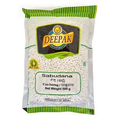 인도 DEEPAK 사부다나 사고펄 사고야자 전분 500g, 1개