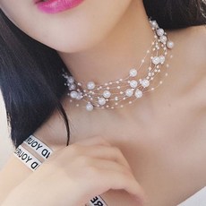 디올진주목걸이