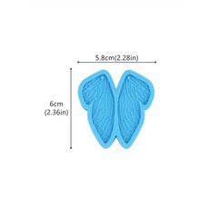 실리콘몰드 DIY 나비 날개 귀걸이 펜던트 실리콘 몰드 구멍 보석 키 체인 목걸이 참 장식 에폭시 수지 주조 금형, [01] 01, 1개