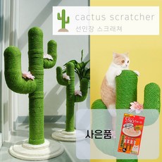 선인장 스크래쳐 캣타워 S (80cm), 스몰(S)