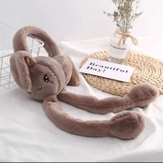 카키색토끼털귀마개