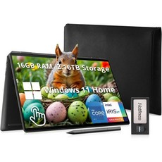 HP Spectre x360 16 3K 2 in 1 터치 노트북 인텔 i7 13700H 16GB RAM 672GB 스토리지 512GB SSD 160GB 도킹 스테이션 세트 백라, 16GB | 2.16TB Storage - i7-13700k