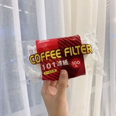 칼리타 핸드드립 원두커피 종이필터 여과지 NK101(화이트) / 100개입