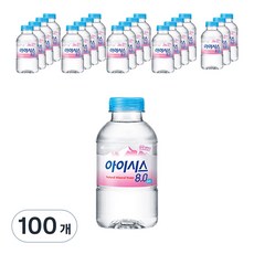 아이시스 8.0 생수, 200ml, 100개 - 아이리스