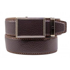Nexbelt Men 's Golf-V.3 Tobacco Pebble Grain Brown Leather 조절 가능한 Comfort Fit Ra