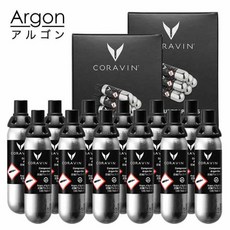 [일본정품수입]【경감세율 8%대상 상품】&lt;br&gt;CORAVIN 콜라반 아르곤 캡슐 12개 세트【정규품】 CRV41, 1개, 한개옵션1
