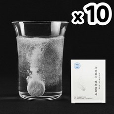 크린위즈 텀블러 발포 세정제 세척제 개별포장, 50g, 10개, 100정