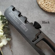 RUIGUA 전문 나이프 가위 숫돌 각도 조절 가능 블랙 레드 주방 그라인딩 머신 5 in 1, [01] BLACK, 1개