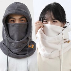 후드넥워머 방한 일체형 마스크 바람막이 현장 배달용, 후드넥워머 아이보리[NW526]