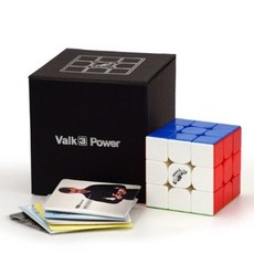 QIYI The Valk 3 power M 마그네틱 매직 퍼즐 스피드 발크 3 큐브 3x3x3 전문 Valk3 자석 큐브 장난감|magic speed cube|speed cub, 1개, Valk 3 Power Color, 단일