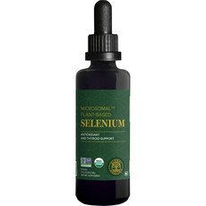 Global Healing Selenium 200mcg Selenium Supplemen 글로벌 힐링 셀레늄 200mcg 유기농 성분이 들어간 셀레늄 보충제 드롭 갑상선과 면, 1개, 59ml