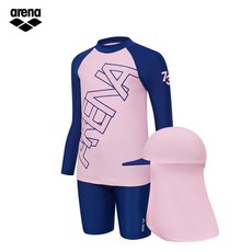 아레나수영복 AVSGS94PNK 여아동 캠핑 PCS 수영복
