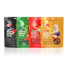 한닙두잇 한닙와삭 김스낵 4종 [스윗솔트/와사비맛 스파이시/고메치즈], 1세트, 15g