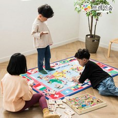 원목세계지도만국기