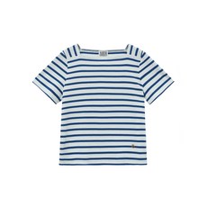 마리떼 MARITHE W SQUARE NECK STRIPE HALF TEE blue 1MG24STS118BLU 113423