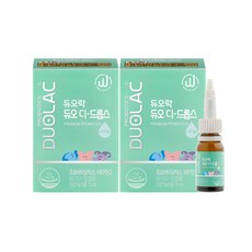 [듀오락]듀오 디 드롭스7.5ml (45일분) 2개 / 아기 액상 유산균 + 비타민D(드롭퍼 포함), 7.5ml