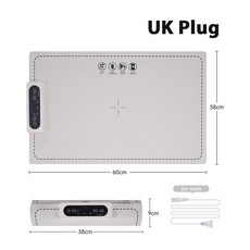 조절 가열 실리콘 아침 가능한 플레이트 식품 접이식 보온 매트 식사 패드 제상 빠른, White UK