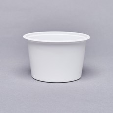 다용도 원형 용기 밥컵 다용도 국컵 5호 대 백색 370ml, 200개, 1개입
