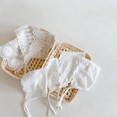 베블리 신생아 백일 돌 여아 촬영 룩 봄 여름 레이스 보넷