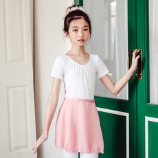 반팔 레오타드 화이트 발레레오타드 아떼르발레