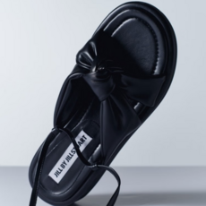 질바이질스튜어트 JILL BY JILLSTUART [에밀리] 블랙 매듭 레이스업 플랫폼 샌들 JLSO3F002BK 369813