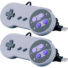 Super Nintendo NES SNES용 USB 컨트롤러 2팩 노트북용 Famicom 조이패드 게임패드 Windows PCMACRaspberry Pi, 2개