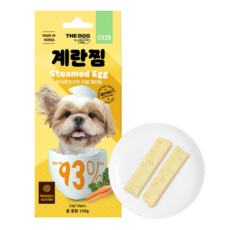 더독 강아지 계란찜 스틱 10p, 야채, 150g, 8개