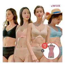 [왁스] [WOX] 레이스 아이픽스 브라팬티 패키지 (4SET+배쏙티 1종)