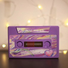 자체 제작 DIY 인사 카드 녹음 가능한 엽서 카세트 테이프 발렌타인 선물 5 분 사운드, -C, 3) -C