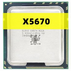 중고 Xeon X5670 2.933 GHz 6 코어 12 스레드 CPU 프로세서 95W LGA 1366, 한개옵션0