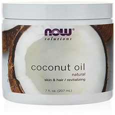 NOW Solutions Coconut Oil Naturally Revitializin NOW Solutions 코코넛 오일 피부와 모발에 자연적으로 활력을 부여 컨디셔닝, 207ml, 2개