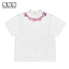 심플 활용도 캐주얼 프린트 루즈 반팔 티셔츠 4XL, 1개, 회색 4XL