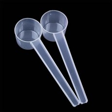 개별 포장 평평한 바닥 스푼 체중계 투명 플라스틱 계량 10ml 5g, 1개