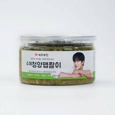 셰프애찬 미우새 수제 청양 맵짤이 멸치 고추 다대기 땡초장 다짐장 만능 반찬 캠핑 음식 여행템, 1개, 400g