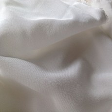 실크 원단 마당으로 100% 천연 염색 및 도색용 16mm 140 너비 크레페 드 친 화이트 드레스, [01] 1 Meter, [01] 114cm, [03] 12 momme